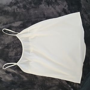 White sheer cami top